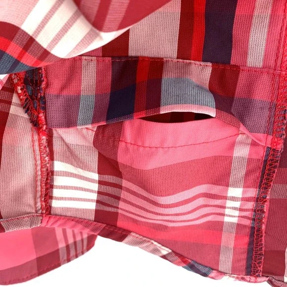 COLUMBIA Wm's L Omni-Shade Nylon Shirt Quick Dry Vented Fish Hike Camp Outdoors - Picture 8 of 12